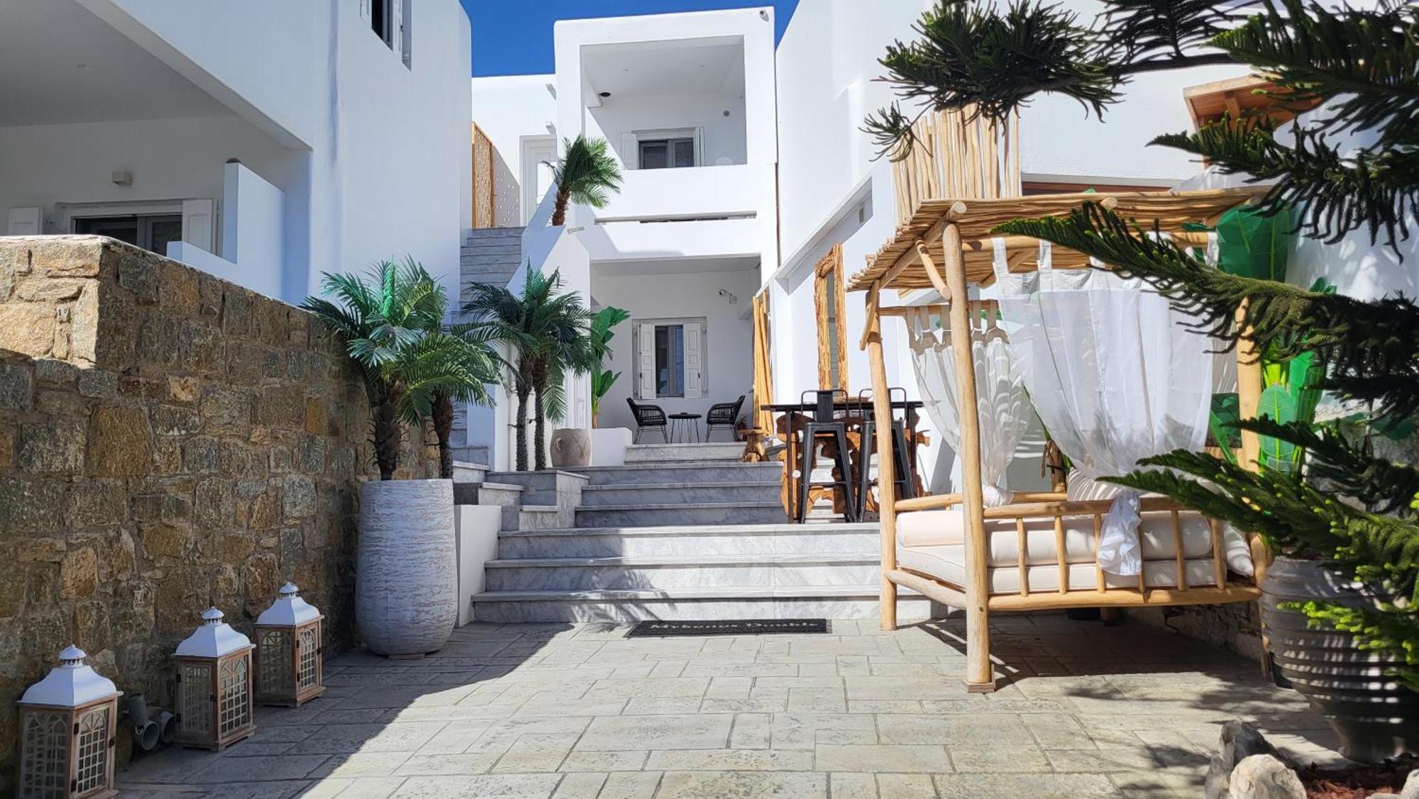 Mykonos Double Luxury Mini Suites - Adults Only Ано Мера Экстерьер фото